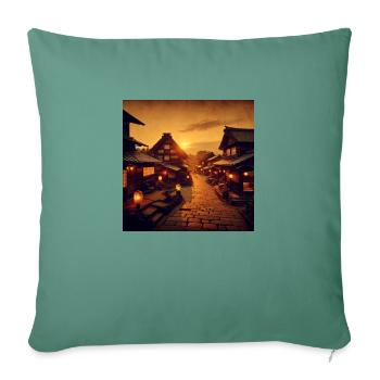 Japan Vintage Dusk - Sofa pillowcase 17,3'' x 17,3'' (45 x 45 cm) - cypress green - Front