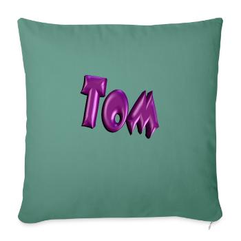 tom2 - Sofa pillowcase 17,3'' x 17,3'' (45 x 45 cm) - cypress green - Front