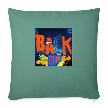BACK UP CHEMISTRY - Housse de coussin décorative 45 x 45 cm - vert sapin - Devant