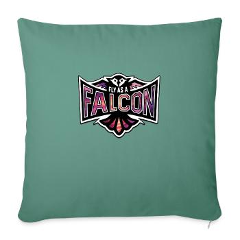 Fly As A Falcon - Ocean Set - Sofa pillowcase 17,3'' x 17,3'' (45 x 45 cm) - cypress green - Front