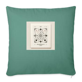 geo pursuit crew - Sofa pillowcase 17,3'' x 17,3'' (45 x 45 cm) - cypress green - Front