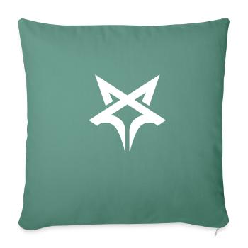 Chechen Wolf Logo - Sofa pillowcase 17,3'' x 17,3'' (45 x 45 cm) - cypress green - Front