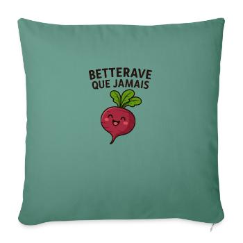 Beetroot with a vegetable - Sofa pillowcase 17,3'' x 17,3'' (45 x 45 cm) - cypress green - Front