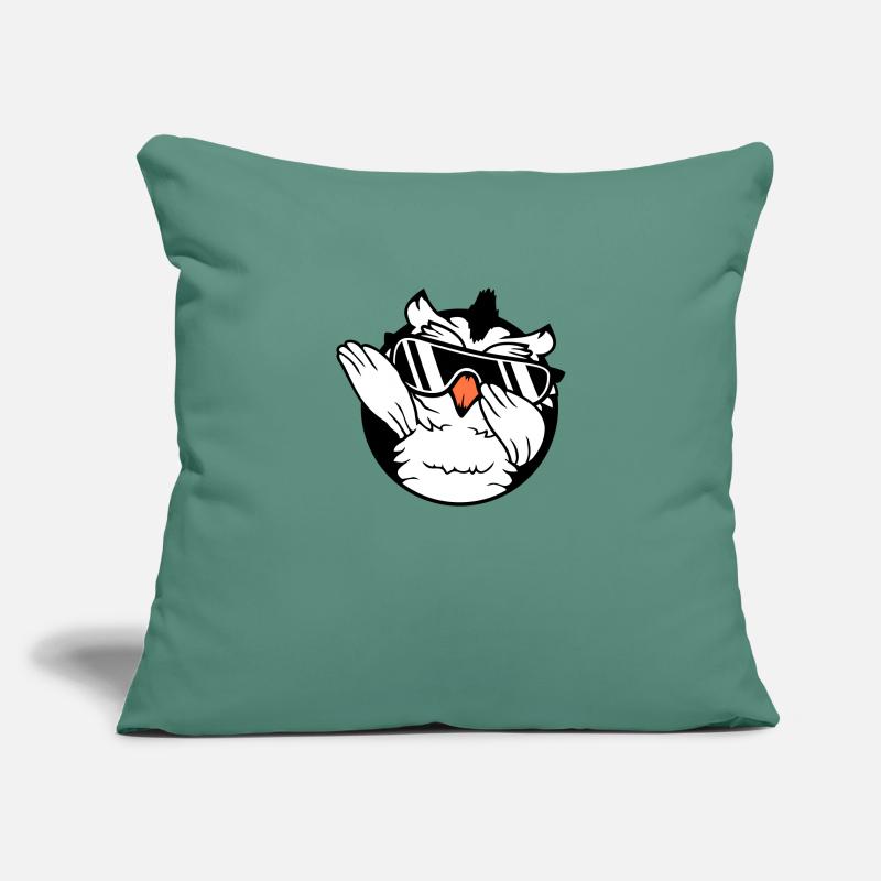 Eule Dabbing Dab Dance Pose Geste Sonnenbrille süß Sofakissenbezug 45 x 45 cm