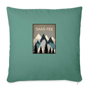 Saas Fee - Sofakissenbezug 45 x 45 cm - Tanngrün - Vorne