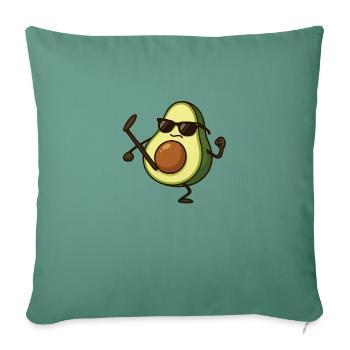avocado karate - Sofakissenbezug 45 x 45 cm - Tanngrün - Vorne