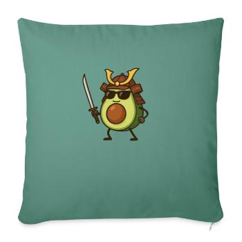 avocado samurai - Sofakissenbezug 45 x 45 cm - Tanngrün - Vorne