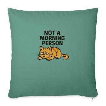 Tired cat - Sofa pillowcase 17,3'' x 17,3'' (45 x 45 cm) - cypress green - Front