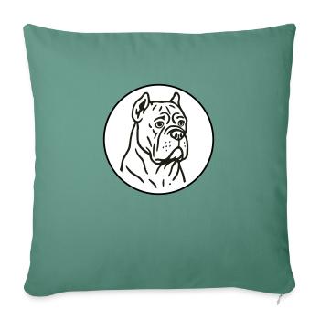 Cane Corso - Sofa pillowcase 17,3'' x 17,3'' (45 x 45 cm) - cypress green - Front