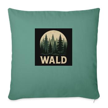 Tannenbäume Wald Design - Sofakissenbezug 45 x 45 cm - Tanngrün - Vorne