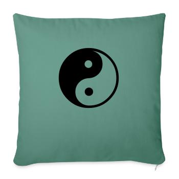 Yin Yang - Sofa pillowcase 17,3'' x 17,3'' (45 x 45 cm) - cypress green - Front