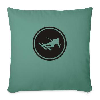 Ski - Sofa pillowcase 17,3'' x 17,3'' (45 x 45 cm) - cypress green - Front