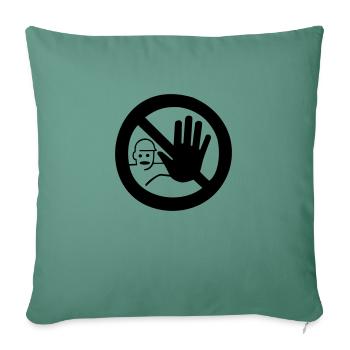 STOP - Sofa pillowcase 17,3'' x 17,3'' (45 x 45 cm) - cypress green - Front