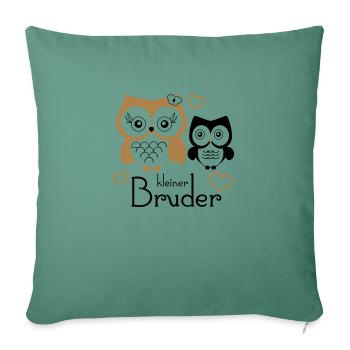 kleiner Bruder - Housse de coussin décorative 45 x 45 cm - vert sapin - Devant