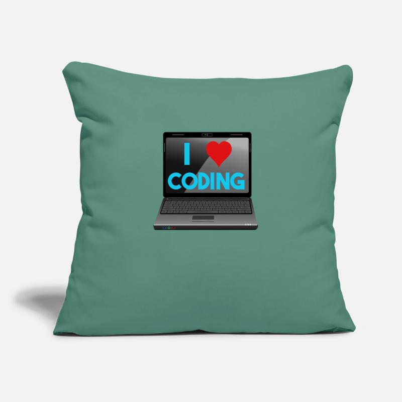 Programmation, programmeurs, informaticiens Housse de coussin décorative 45 x 45 cm