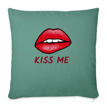 Kiss me Clothing - Sofa pillowcase 17,3'' x 17,3'' (45 x 45 cm) - cypress green - Front