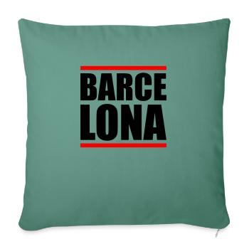 Barcelone Design 2 - Housse de coussin décorative 45 x 45 cm - vert sapin - Devant