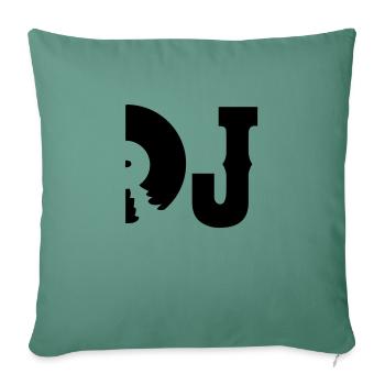 dj - Housse de coussin décorative 45 x 45 cm - vert sapin - Devant