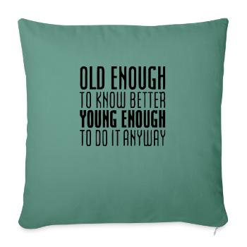 Best Birthday Shirt - Funny Quote - Housse de coussin décorative 45 x 45 cm - vert sapin - Devant