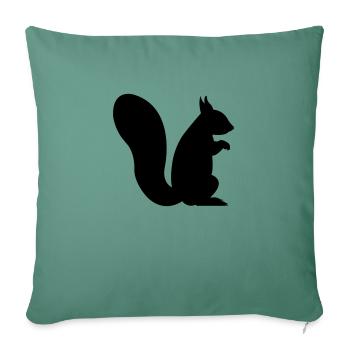 squirrel - Sofa pillowcase 17,3'' x 17,3'' (45 x 45 cm) - cypress green - Front