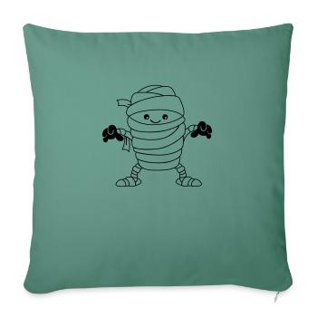 momie - Housse de coussin décorative 45 x 45 cm - vert sapin - Devant