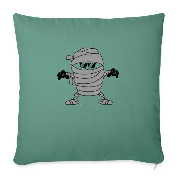 Mummy Sunglasses - Sofa pillowcase 17,3'' x 17,3'' (45 x 45 cm) - cypress green - Front