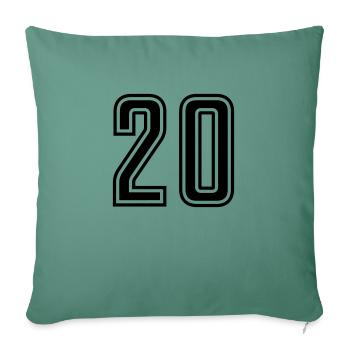 20 - Sofa pillowcase 17,3'' x 17,3'' (45 x 45 cm) - cypress green - Front