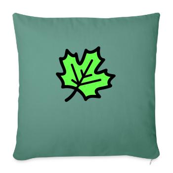 Maple Leaf Leaf Autumn Icon - Sofa pillowcase 17,3'' x 17,3'' (45 x 45 cm) - cypress green - Front