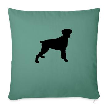dog dog - Sofa pillowcase 17,3'' x 17,3'' (45 x 45 cm) - cypress green - Front