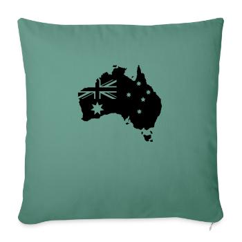 australia map design - Sofakissenbezug 45 x 45 cm - Tanngrün - Vorne