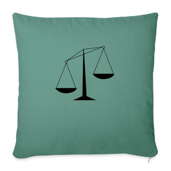 scales - Sofa pillowcase 17,3'' x 17,3'' (45 x 45 cm) - cypress green - Front