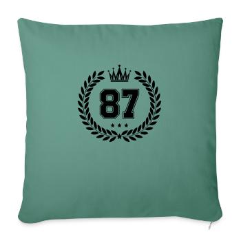 Armoiries 87 - Housse de coussin décorative 45 x 45 cm - vert sapin - Devant