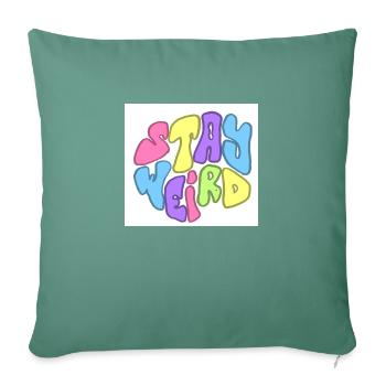 STAY WEIRD - Sofakissenbezug 45 x 45 cm - Tanngrün - Vorne