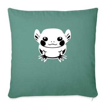 Cartoon Axolotl - Sofa pillowcase 17,3'' x 17,3'' (45 x 45 cm) - cypress green - Front