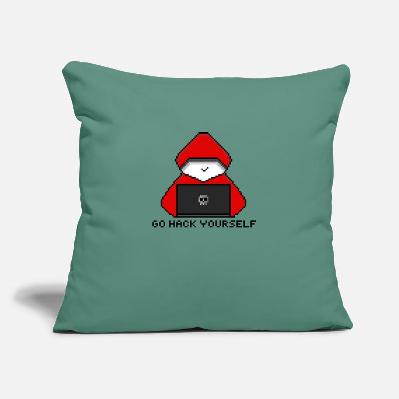 Go Hack Yourself Pixel Art Sofa pillowcase 17,3'' x 17,3'' (45 x 45 cm)