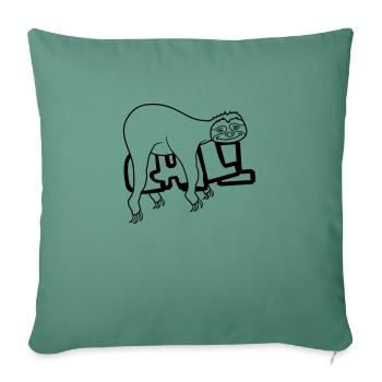 chill faultier entspannen muede chillen haengen sc - Sofakissenbezug 45 x 45 cm - Tanngrün - Vorne