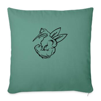 starke_muecke_mosquito_01 - Sofakissenbezug 45 x 45 cm - Tanngrün - Vorne