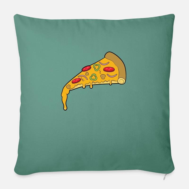 Pizza - Sofakissenbezug 45 x 45 cm - Tanngrün