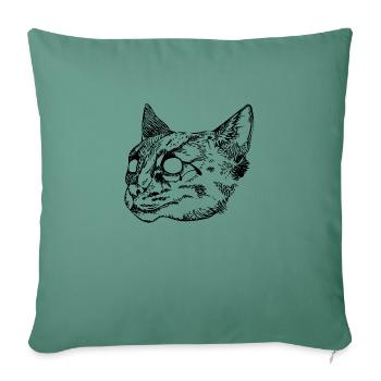 Wildcat - Sofa pillowcase 17,3'' x 17,3'' (45 x 45 cm) - cypress green - Front
