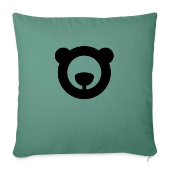 bear logo - Sofakissenbezug 45 x 45 cm - Tanngrün - Vorne