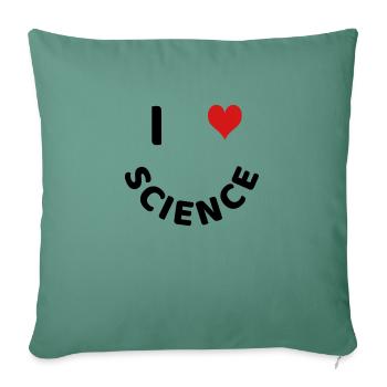 Science - Sofa pillowcase 17,3'' x 17,3'' (45 x 45 cm) - cypress green - Front
