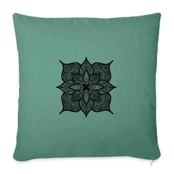 Mandala - Sofakissenbezug 45 x 45 cm - Tanngrün - Vorne