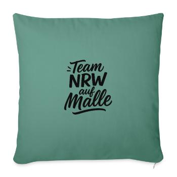 Team NRW auf Malle - Sofakissenbezug 45 x 45 cm - Tanngrün - Vorne