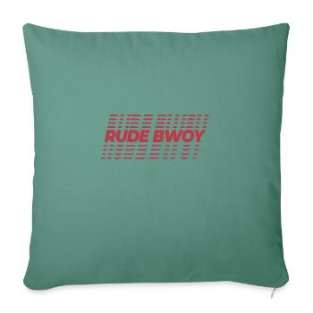 Rude Bwoy - Sofa pillowcase 17,3'' x 17,3'' (45 x 45 cm) - cypress green - Front