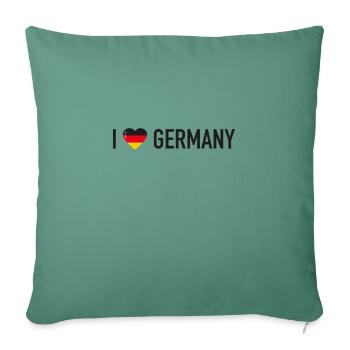 I Love Germany - Sofakissenbezug 45 x 45 cm - Tanngrün - Vorne