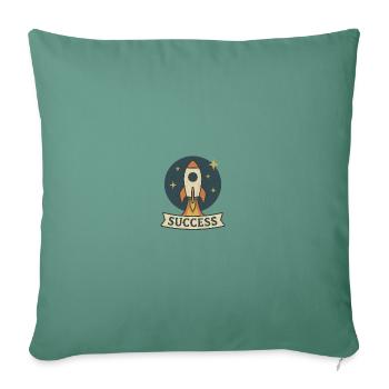 Success - Success is no coincidence - Sofa pillowcase 17,3'' x 17,3'' (45 x 45 cm) - cypress green - Front
