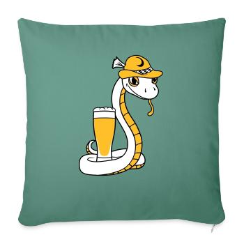 beer bavaria alcohol drinking party celebration - Sofa pillowcase 17,3'' x 17,3'' (45 x 45 cm) - cypress green - Front