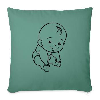Baby - Sofakissenbezug 45 x 45 cm - Tanngrün - Vorne