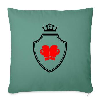 Boxer Crest - Housse de coussin décorative 45 x 45 cm - vert sapin - Devant