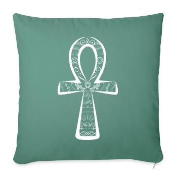Ankh - Housse de coussin décorative 45 x 45 cm - vert sapin - Devant